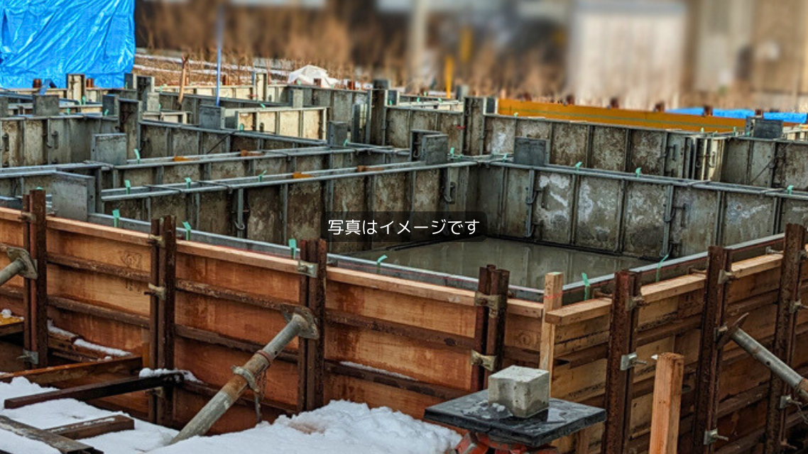 中野市モデルハウスLOAFER　基礎工事4