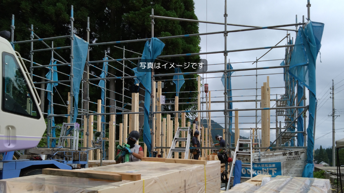 中野市モデルハウスLOAFER　建方